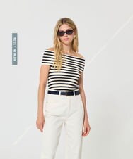 VZFGD22300 TARA JARMON(タラ ジャーモン) エクストラファインビスコースニット ネイビーブルー