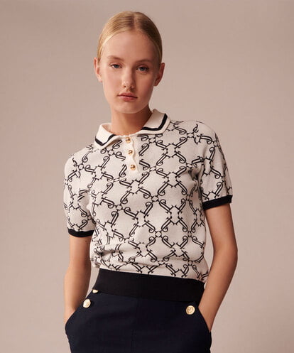 VZFGU07290 TARA JARMON Extrafine island cotton knit