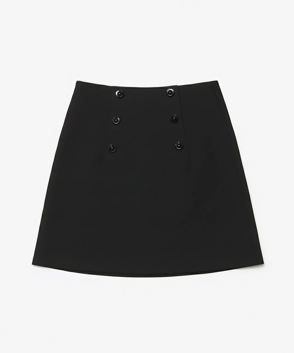 VZHAD01430 TARA JARMON(タラ ジャーモン) ヘビークレープスカート ブラック