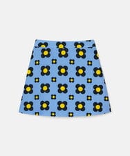 VZHAD02330 TARA JARMON(タラ ジャーモン) 【雑誌掲載】フラワープリントスカート スカイブルー