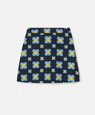 VZHAD02330 TARA JARMON(タラ ジャーモン) 【雑誌掲載】フラワープリントスカート ネイビー