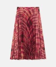 VZHAD13490 TARA JARMON(タラ ジャーモン) 【メディア着用】スコティッシュチェックプリーツスカート ラズベリー