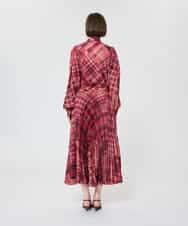 VZHAD13490 TARA JARMON(タラ ジャーモン) 【メディア着用】スコティッシュチェックプリーツスカート ラズベリー