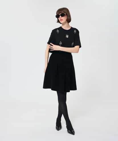 VZHAD22460 TARA JARMON コンパクトカールニットスカート