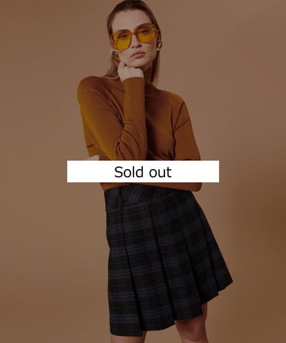 VZHAX08380 TARA JARMON Wool tartan skirt