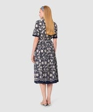 VZHGA22450 TARA JARMON(タラ ジャーモン) フレンチエンブロイダリースカート ミッドナイトブルー