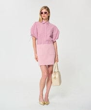 VZHGD01460 TARA JARMON(タラ ジャーモン) ダブルクロススカート ピンク