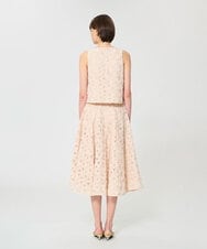 VZHGD03670 TARA JARMON(タラ ジャーモン) フラワーチュールスカート ベージュ