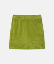 VZHGD07670 TARA JARMON(タラ ジャーモン) スエードスカート アップルグリーン