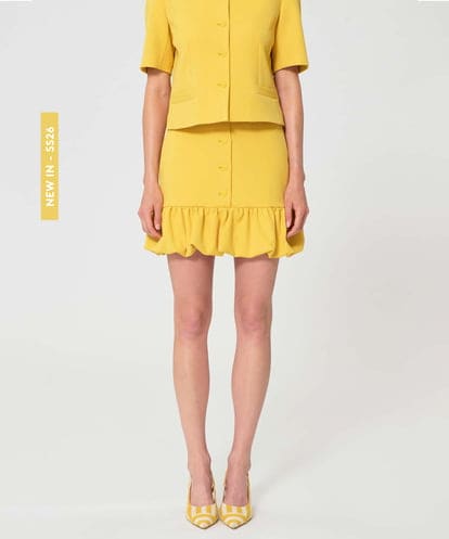 VZHGD08470 TARA JARMON ヘビークレープスカート