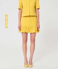 VZHGD08470 TARA JARMON(タラ ジャーモン) ヘビークレープスカート ミモザイエロー