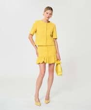 VZHGD08470 TARA JARMON(タラ ジャーモン) ヘビークレープスカート ミモザイエロー