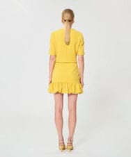 VZHGD08470 TARA JARMON(タラ ジャーモン) ヘビークレープスカート ミモザイエロー