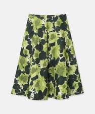VZHGD11580 TARA JARMON(タラ ジャーモン) ペインテッドローズジャカードスカート グリーン