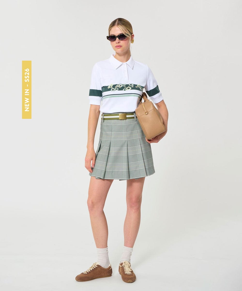 VZHGD15410 TARA JARMON(タラ ジャーモン) プリンスオブウェールズスカート グリーン