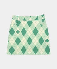 VZHGD16360 TARA JARMON(タラ ジャーモン) アーガイルクローバープリントスカート グリーン