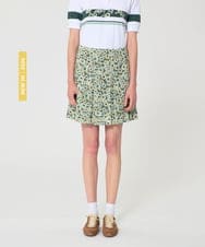 VZHGD20430 TARA JARMON(タラ ジャーモン) デイジーガーデンプリントスカート グリーン