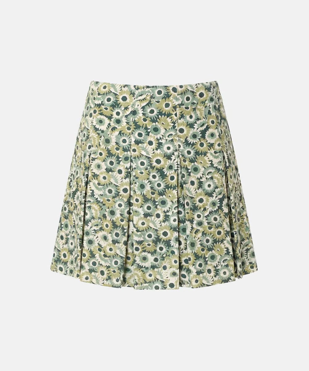VZHGD20430 TARA JARMON(タラ ジャーモン) デイジーガーデンプリントスカート グリーン