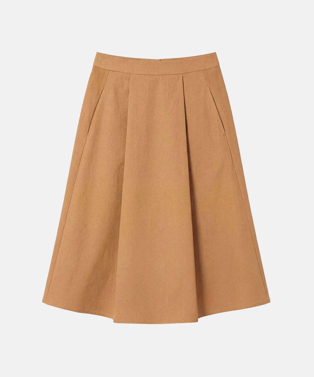 VZHGD42450 TARA JARMON(タラ ジャーモン) コットンギャバジンスカート ハニーベージュ