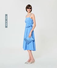 VZHGD70430 TARA JARMON(タラ ジャーモン) ポプリンスカート スカイブルー