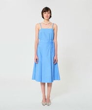 VZHGD70430 TARA JARMON(タラ ジャーモン) リボンポプリンスカート スカイブルー