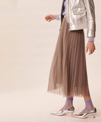 VZHGU01400  Pleated tulle skirt