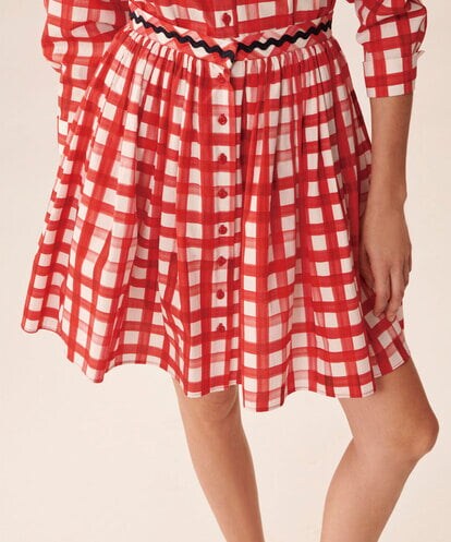 VZHGU12310  Country gingham skirt