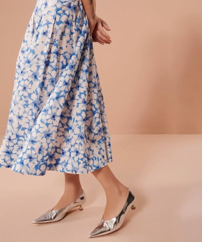 VZHGU25330 TARA JARMON Water flowers skirt