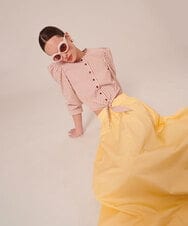 VZHGX03360 TARA JARMON(タラ ジャーモン) ポプリンスカート ライトイエロー