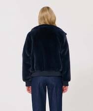 VZJAD04560 TARA JARMON(タラ ジャーモン) エコファージャケット ネイビー