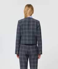 VZJAD10610 TARA JARMON(タラ ジャーモン) プリンスオブウェールズチェックジャケット グレー