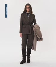 VZJAG04650 TARA JARMON(タラ ジャーモン) ピンストライプジャケット レッド