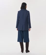 VZJAG06800 TARA JARMON(タラ ジャーモン) ウールメルトンダブルブレストジャケット ブルーデニム