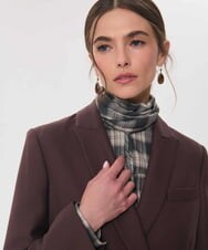 VZJAG10690 TARA JARMON(タラ ジャーモン) ウールブレンドダブルブレストジャケット トンカ