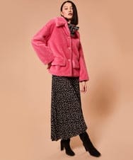 VZJAX06730 TARA JARMON(タラ ジャーモン) エコファージャケット ピンク