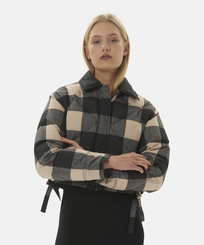 VZJAX10490 TARA JARMON Vichy xl puffer jacket