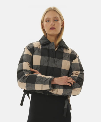 VZJAX10490 TARA JARMON Vichy xl puffer jacket