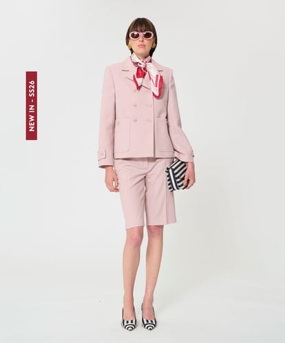 VZJGD02890 TARA JARMON テクスチャードウールジャケット