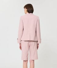 VZJGD02890 TARA JARMON(タラ ジャーモン) テクスチャードウールジャケット ブラッシュピンク