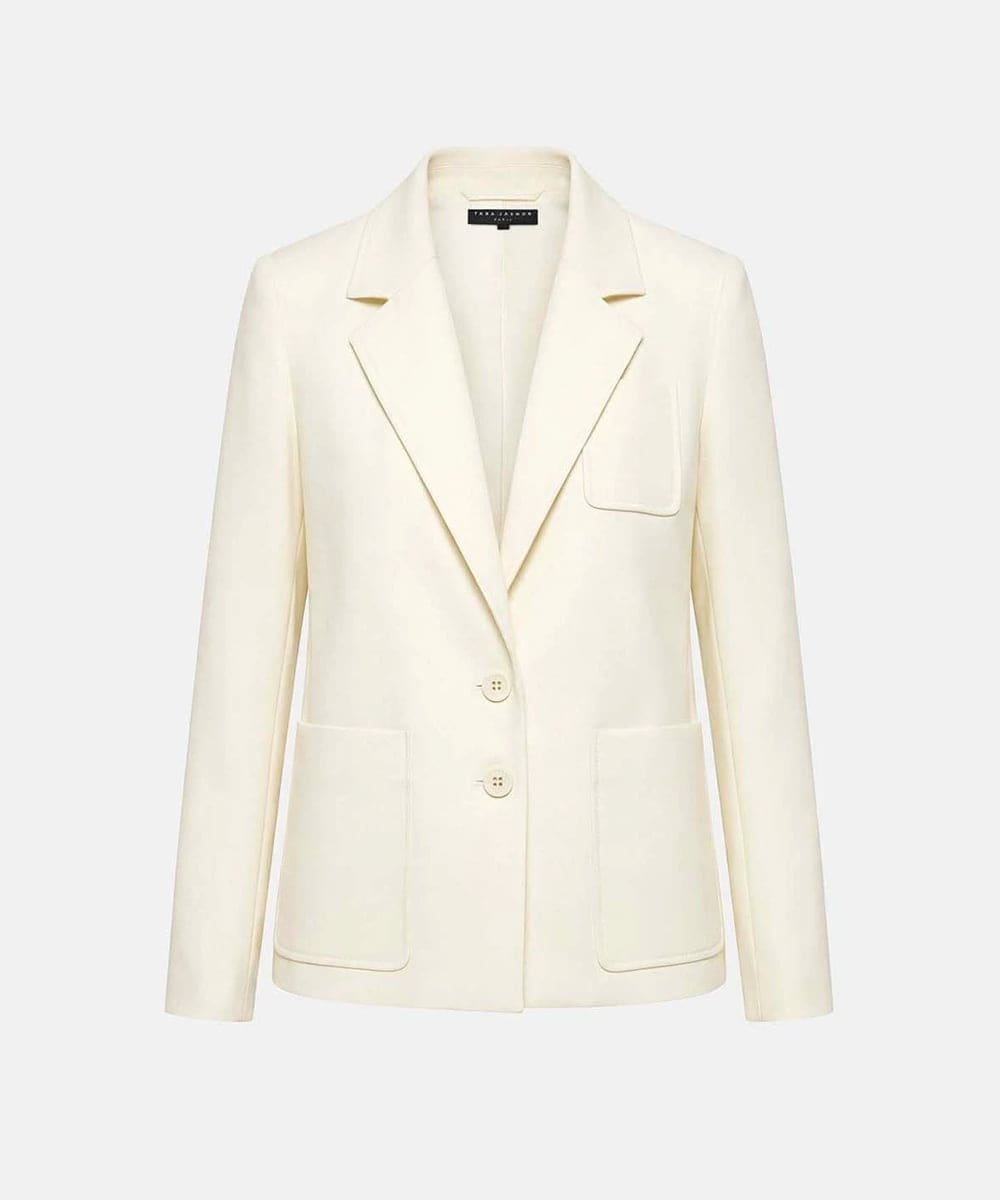 VZJGD04670 TARA JARMON(タラ ジャーモン) グレインドプードルジャケット エクリュ