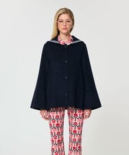 VZJGD06890 TARA JARMON(タラ ジャーモン) ダブルフェイスウールジャケット ミッドナイトブルー