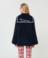VZJGD06890 TARA JARMON(タラ ジャーモン) セーラーカラーダブルフェイスウールジャケット ミッドナイトブルー