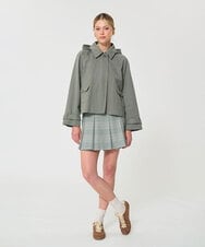 VZJGD10690 TARA JARMON(タラ ジャーモン) スポーティートレンチジャケット オリーブグリーン