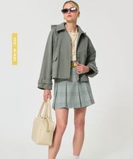 VZJGD10690 TARA JARMON(タラ ジャーモン) スポーティートレンチジャケット オリーブグリーン