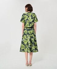 VZJGD11600 TARA JARMON(タラ ジャーモン) ペインテッドローズジャカードジャケット グリーン