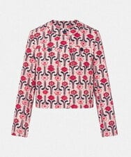 VZJGD12610 TARA JARMON(タラ ジャーモン) レトロブルームコットンピケジャケット ピンク