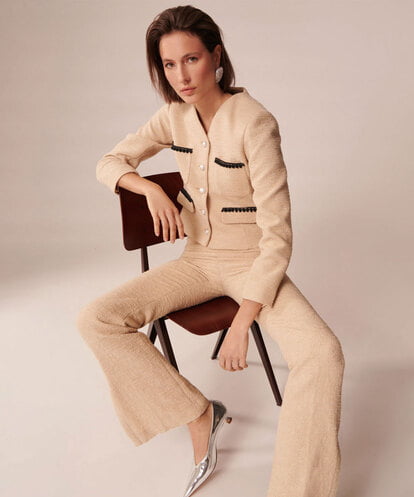 VZJGU03560  Slubbed tweed jacket