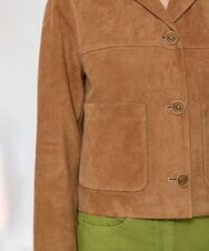 VZJYD07100 TARA JARMON(タラ ジャーモン) スエードジャケット ハニーベージュ