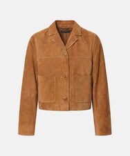 VZJYD07100 TARA JARMON(タラ ジャーモン) スエードジャケット ハニーベージュ