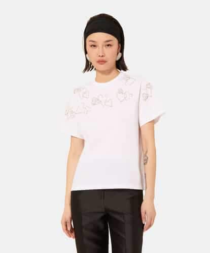 VZKAC05290  ハートビジューTシャツ